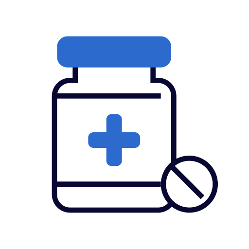 contenitore per farmaci Generic Blue icona