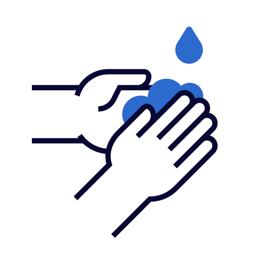 handen wassen Generic Blue icoon