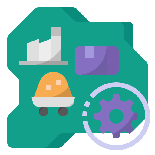 Supply chain management Generic Flat icon