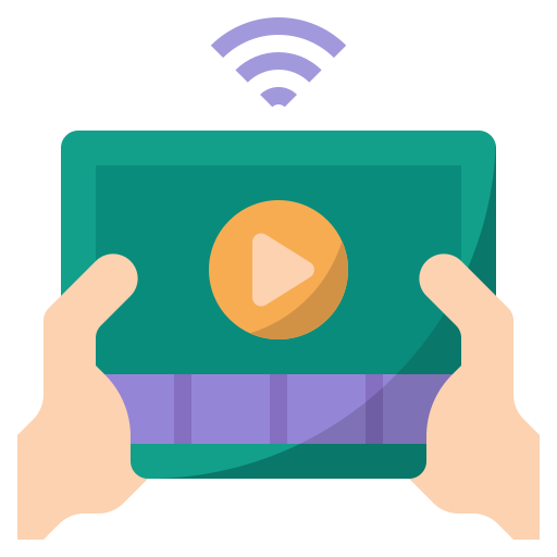 Online streaming Generic Flat icon