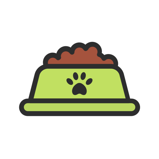 tazón para mascotas Generic Outline Color icono