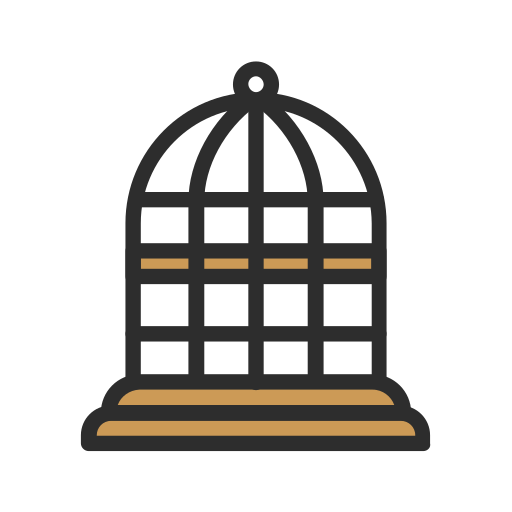 Bird cage Generic Outline Color icon