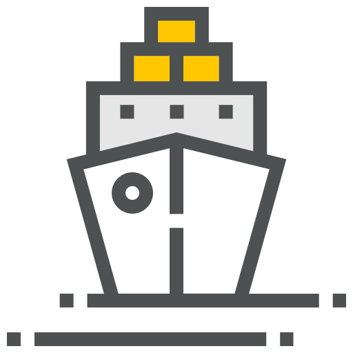 embarcacion Generic Outline Color icono
