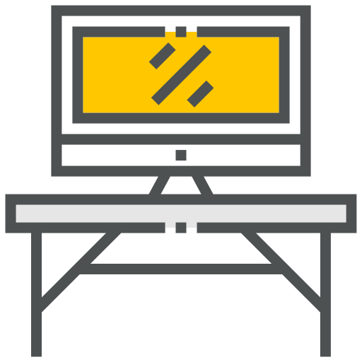 デスクトップコンピューター Generic Outline Color icon
