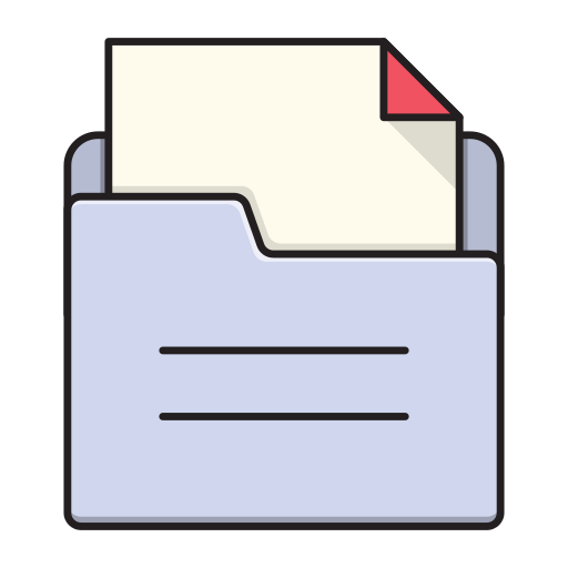 Folders Vector Stall Lineal Color icon