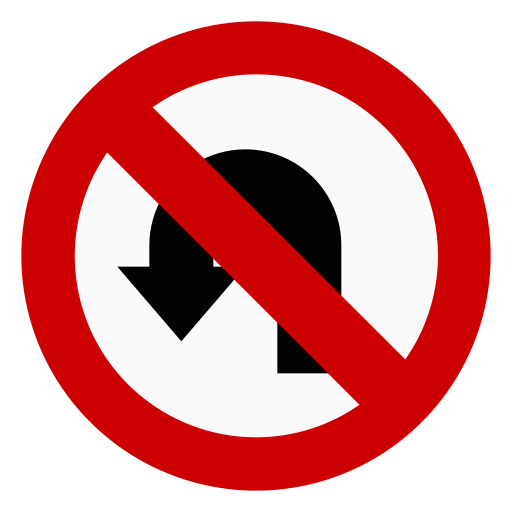 No turn Generic Flat icon