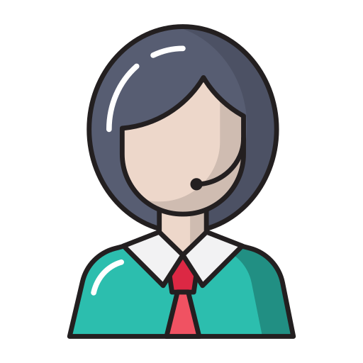Call center agent Vector Stall Lineal Color icon