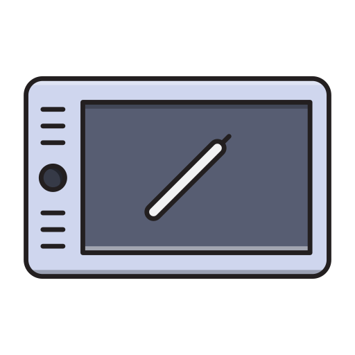 tablette Vector Stall Lineal Color icon