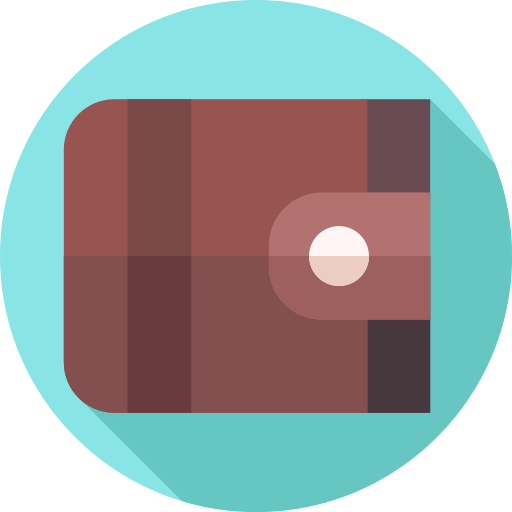 지갑 Flat Circular Flat icon