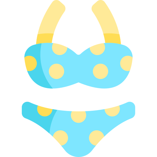 bikini Kawaii Flat icona