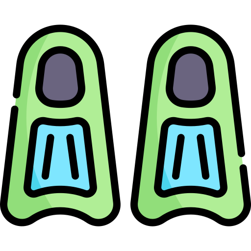płetwy Kawaii Lineal color ikona
