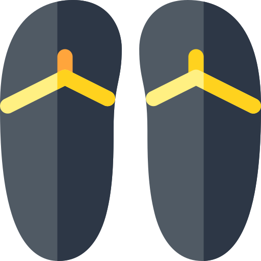 Flip flops Basic Rounded Flat icon