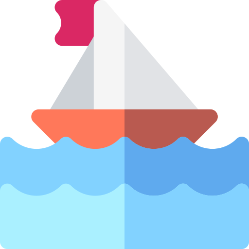 jacht Basic Rounded Flat ikona