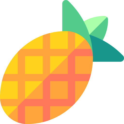Pineapple Basic Rounded Flat icon