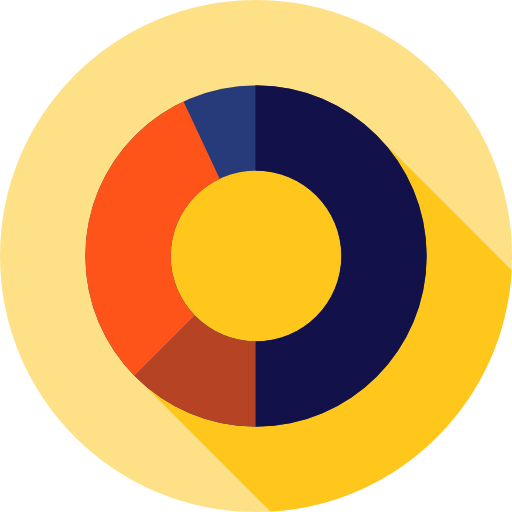 cirkeldiagram Flat Circular Flat icoon