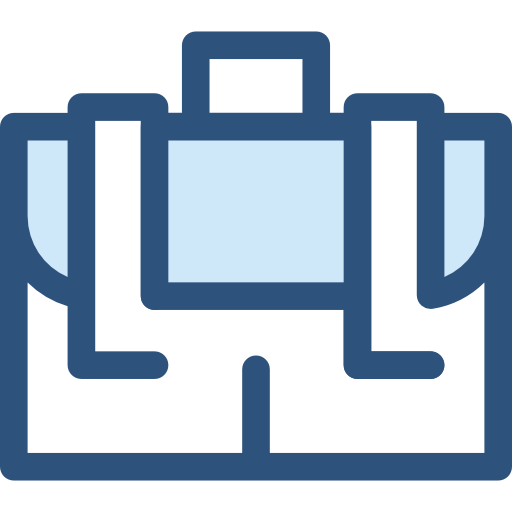 서류 가방 Monochrome Blue icon