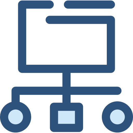 Workflow Monochrome Blue icon