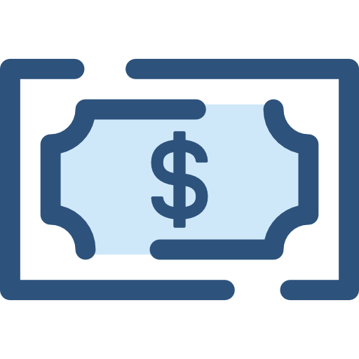 Деньги Monochrome Blue иконка