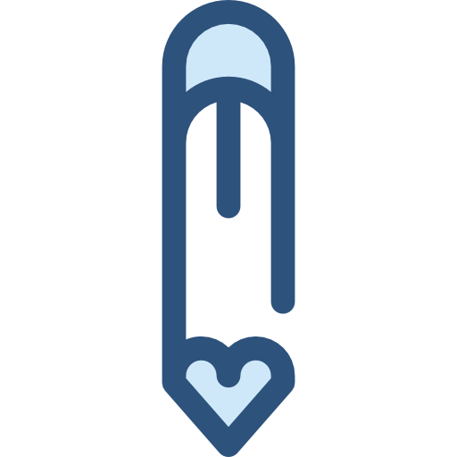 Pencil Monochrome Blue icon