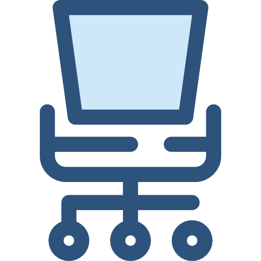 chaise de bureau Monochrome Blue Icône
