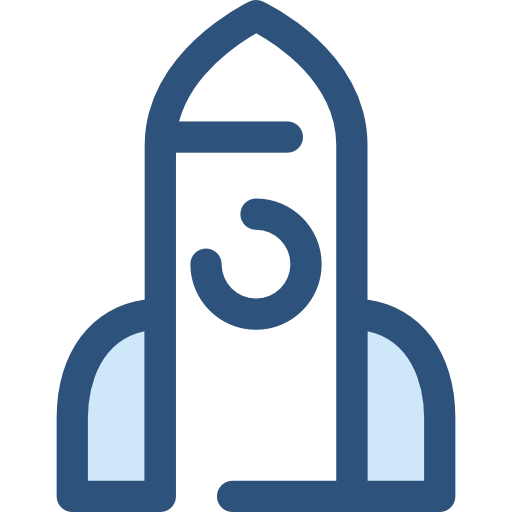 Startup Monochrome Blue icon