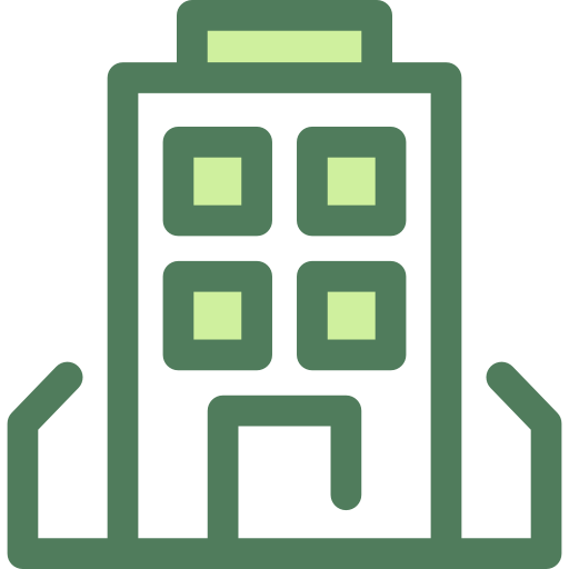 Building Monochrome Green icon