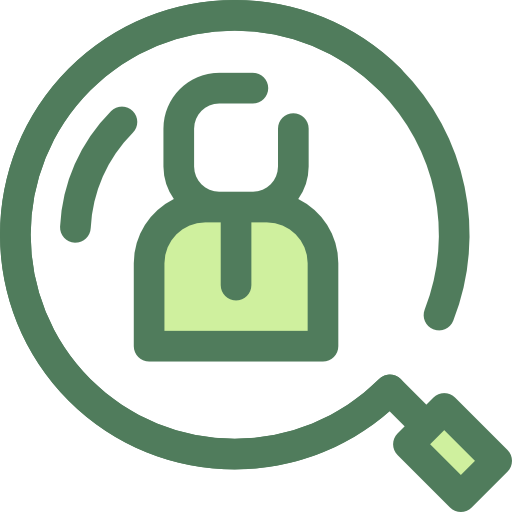 Human resources Monochrome Green icon