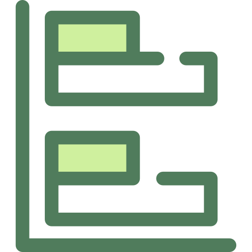 balkendiagramm Monochrome Green icon