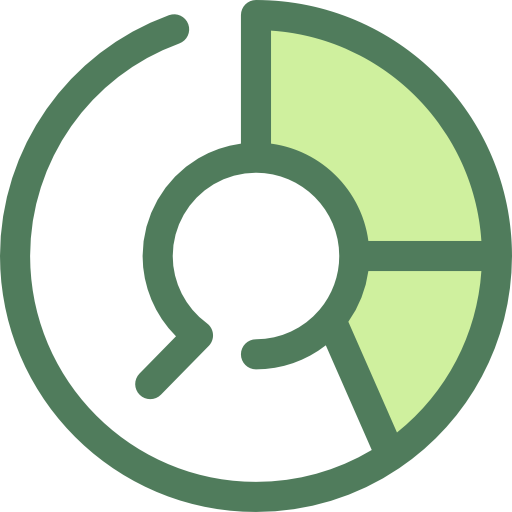 円グラフ Monochrome Green icon