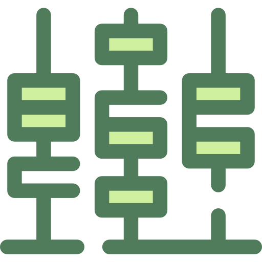 Abacus Monochrome Green icon