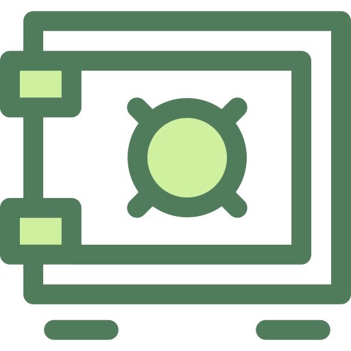 safe Monochrome Green icon