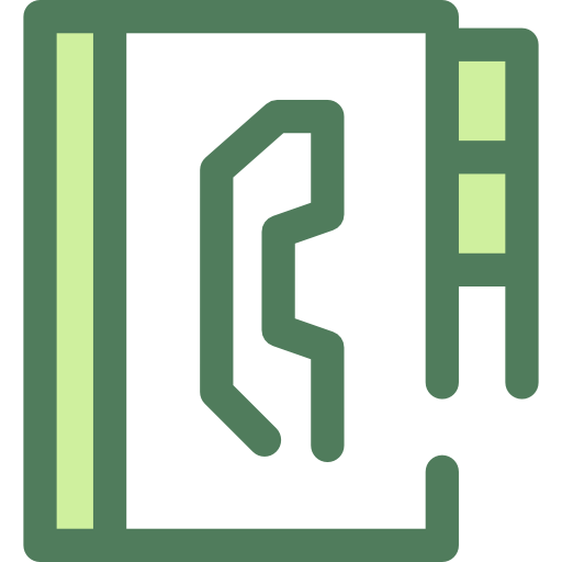 Agenda Monochrome Green icon