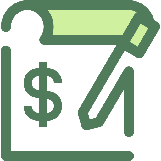 Invoice Monochrome Green icon