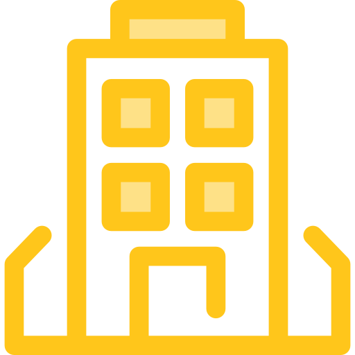 Building Monochrome Yellow icon