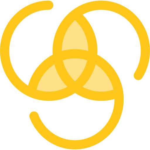 diagramme circulaire Monochrome Yellow Icône