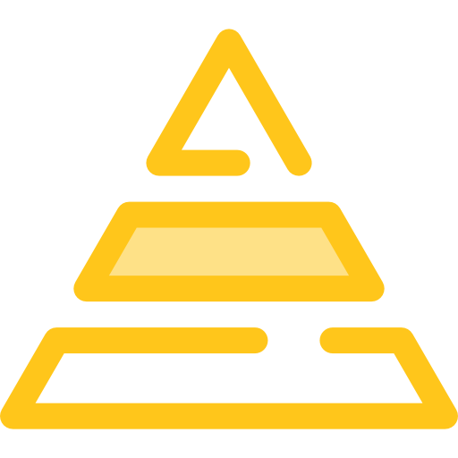 pyramide Monochrome Yellow Icône