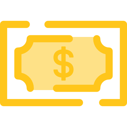 pieniądze Monochrome Yellow ikona