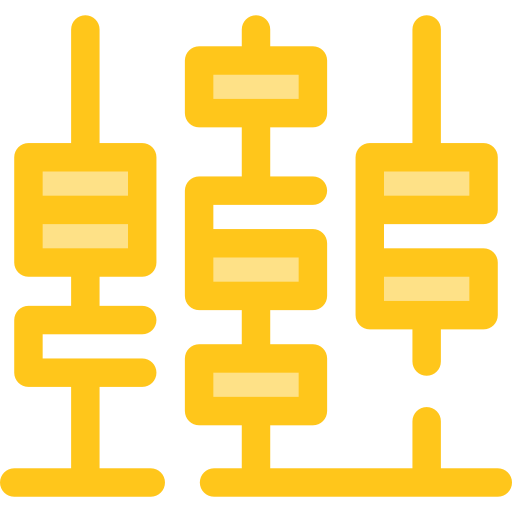 Abacus Monochrome Yellow icon