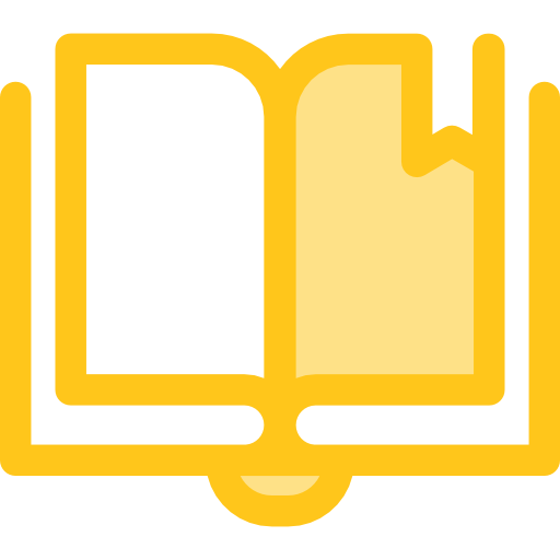 libro abierto Monochrome Yellow icono