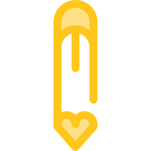 Pencil Monochrome Yellow icon