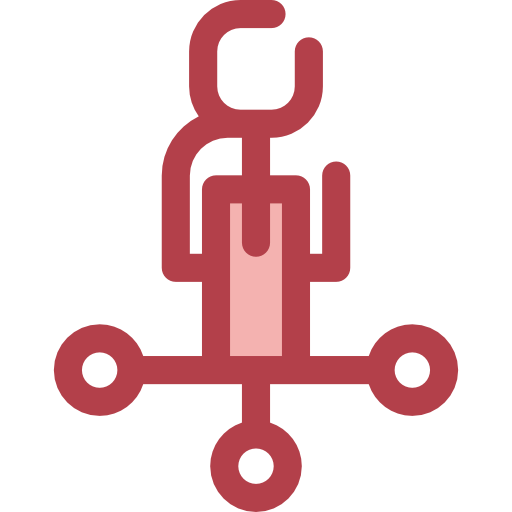 Employee Monochrome Red icon