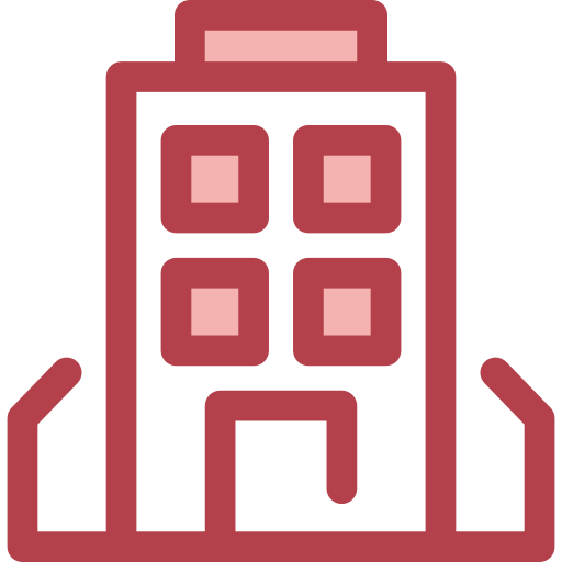 budynek Monochrome Red ikona