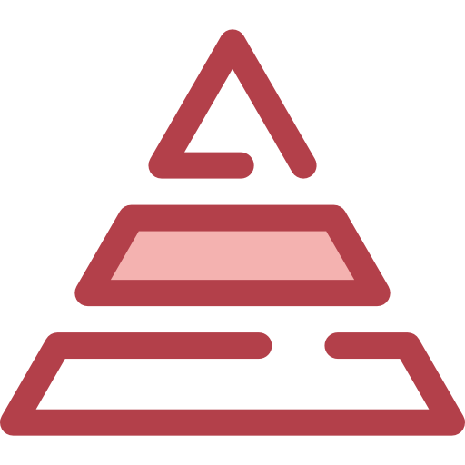 piramide Monochrome Red icoon