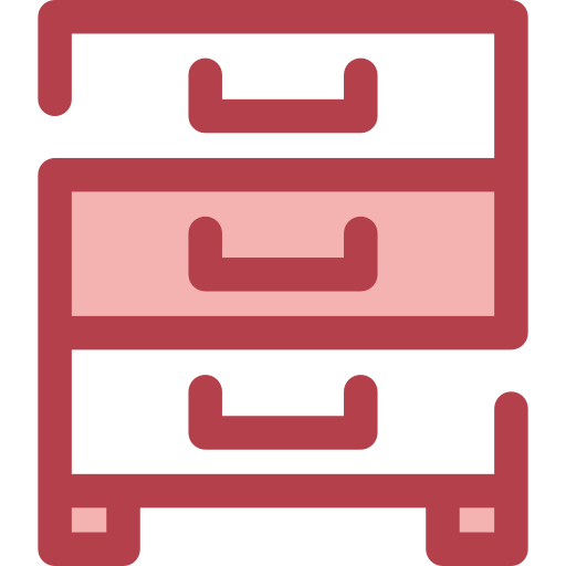 Cabinet Monochrome Red icon