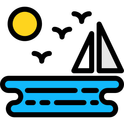 海 Detailed Rounded Lineal color icon
