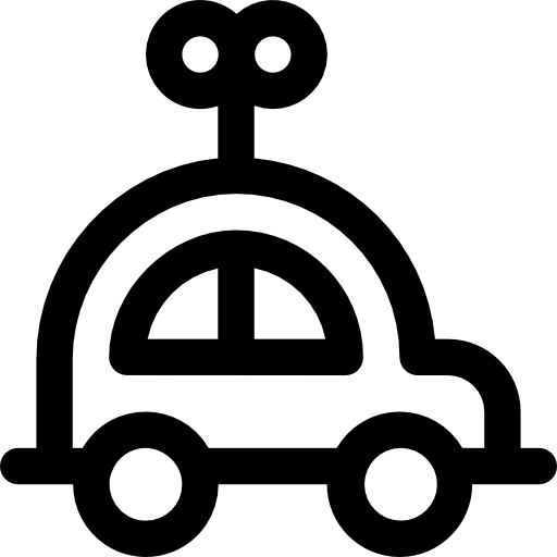 spielzeugauto Basic Rounded Lineal icon