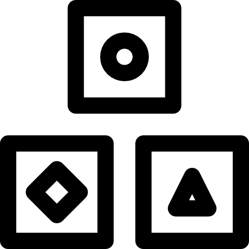 cubos Basic Rounded Lineal icono