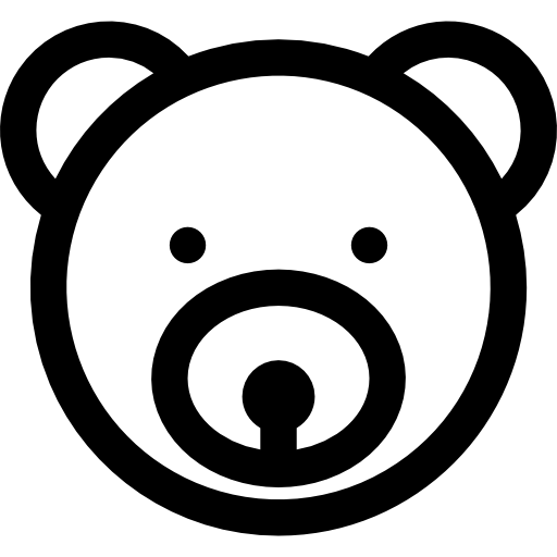 teddybär Basic Rounded Lineal icon