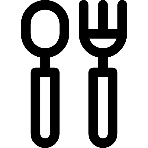sztućce Basic Rounded Lineal ikona