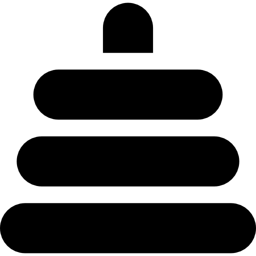 pirámide Basic Rounded Filled icono